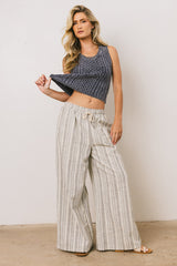 Kirra Striped Wide Leg Pants - Final Sale