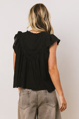 Leia Blouse In Black - Final Sale