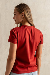 Mckenna T-Shirt In Brick - Final Sale