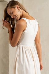 Barrett Midi Dress In Natural - Final Sale