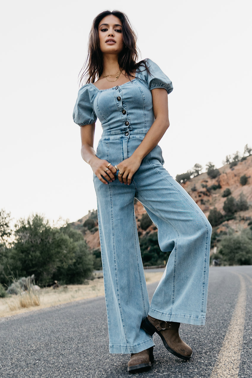 Mazie Denim Jumpsuit - FINAL SALE
