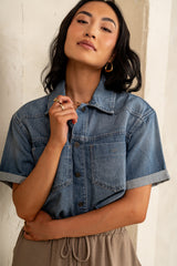 Nina Denim Button Up - Final Sale