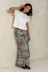 Cattelain Pleated Top In Ivory - Final Sale