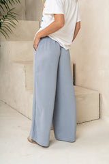 Salma Wide Leg Pants In Blue - Final Sale