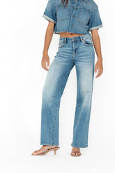 Sloane Wide Leg Jeans in Medium Wash - FINAL SALE