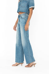 Sloane Wide Leg Jeans In Medium Wash - Final Sale