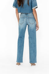 Sloane Wide Leg Jeans In Medium Wash - Final Sale