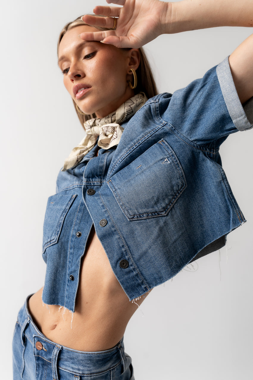 Nina Denim Button Up - FINAL SALE