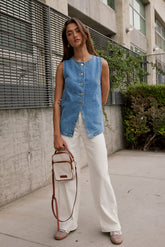 Lyra Denim Vest - FINAL SALE