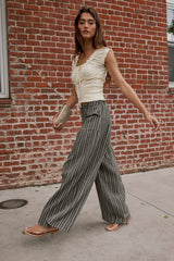 Taylor Ruffle Blouse In Natural - Final Sale