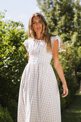 Amani Plaid Maxi Dress - Final Sale