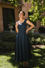 Colin Midi Dress in Navy - FINAL SALE
