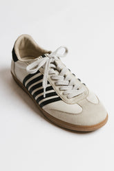 Stevie Striped Sneaker in Black - FINAL SALE