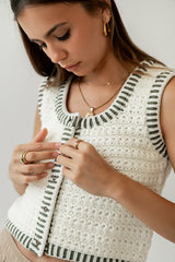 Malia Knit Tank In Olive - Final Sale