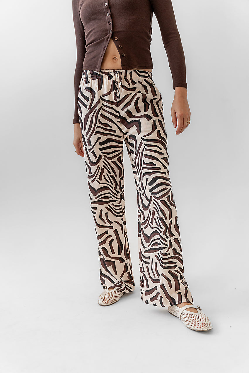 Zion Abstract Wide Leg Pants - FINAL SALE