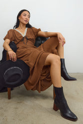Steve Madden Downtown Black Leather Boot - FINAL SALE