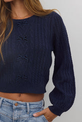 Jess Cable Knit Sweater - FINAL SALE