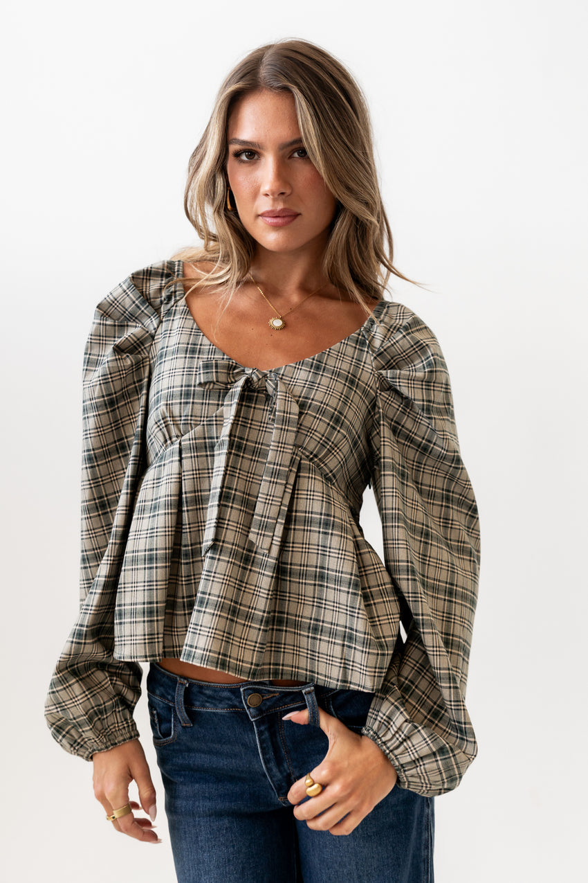 Smith Plaid Blouse - FINAL SALE
