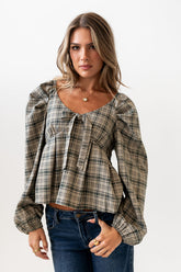 Smith Plaid Blouse - FINAL SALE