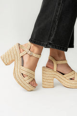 Taylor Raffia Heel