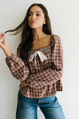 Jemma Plaid Blouse - FINAL SALE