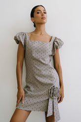 Joana Mini Dress in Taupe - FINAL SALE