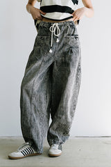 Kamryn Tapered Baggy Jeans in Grey - FINAL SALE