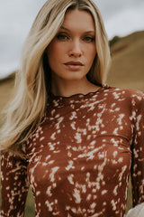 Kourtney Abstract Mesh Top - Final Sale