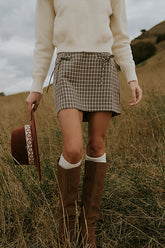 Oshen Plaid Mini Skirt - FINAL SALE