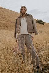Roman Chore Jacket In Mauve - Final Sale