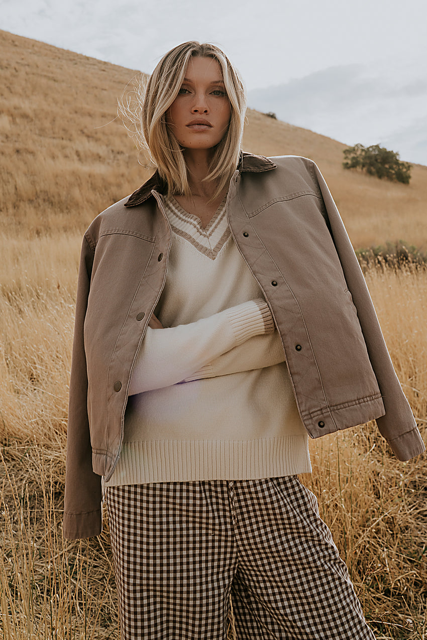 Roman Chore Jacket in Mauve - FINAL SALE