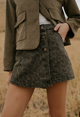 Luka Leopard Mini Skort - FINAL SALE