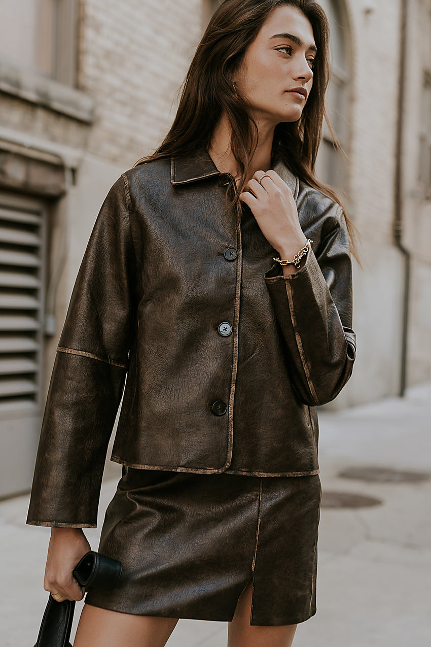 Kelsey Vegan Leather Jacket - FINAL SALE