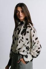 Camille Sheer Blouse In Ivory - Final Sale