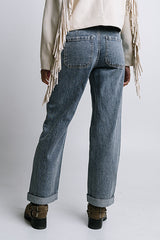 Amber Wide Leg Jeans In Medium Wash - Final Sale