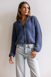 Katie Knit Cardigan in Navy - FINAL SALE
