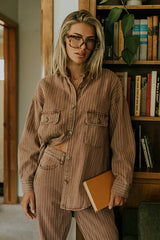 Shaylee Striped Button Up - Final Sale