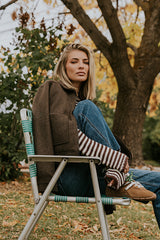 Juniper Collared Jacket In Brown - Final Sale