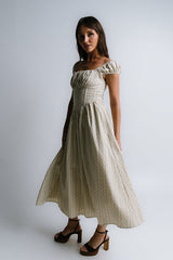 Oaklynn Corset Midi Dress - Final Sale