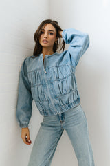 Juney Cinched Denim Jacket - FINAL SALE