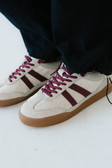 Steve Madden Verdict Sneaker In Burgundy