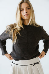 Bostyn Knit Sweater in Brown - FINAL SALE