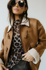 Collins Suede Jacket in Camel - FINAL SALE