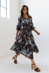 Cache Floral Midi Dress - Final Sale