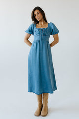 Candice Denim Midi Dress - Final Sale