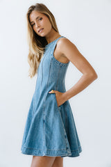 Erika Denim Mini Dress - Final Sale