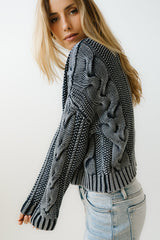 Josephine Knit Sweater in Navy - FINAL SALE