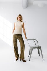 Bella Asymmetrical Knit Top In Ivory