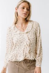 Monty Floral Ruffle Top - FINAL SALE