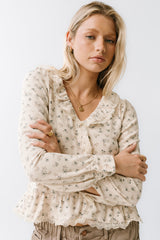 Monty Floral Ruffle Top - Final Sale